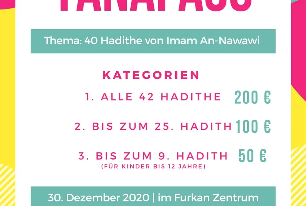 Tanafasu – Hadith Wettbewerb – 30.12.2020
